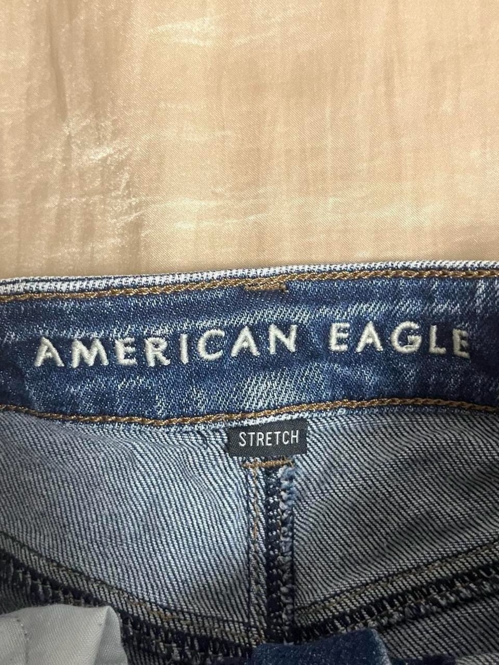 ੈ✩‧₊˚ american eagle blue denim high waisted shorts - Picture 4 of 7